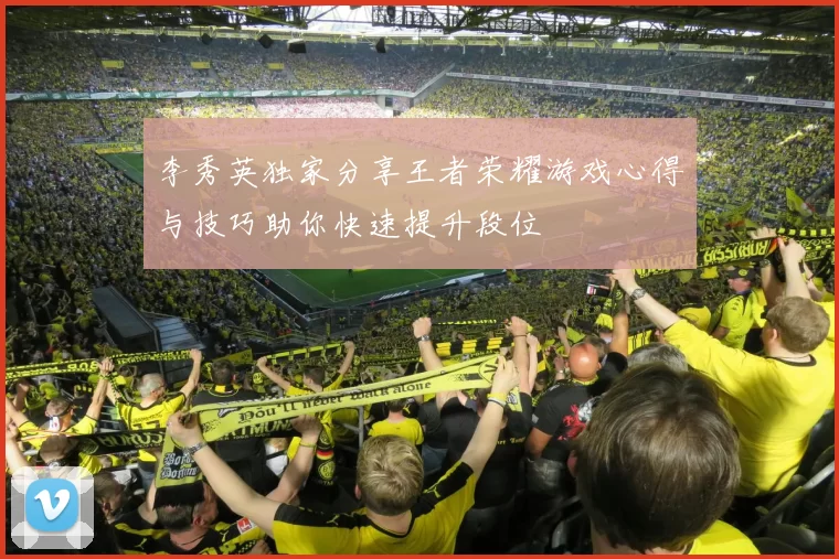 李秀英独家分享王者荣耀游戏心得与技巧助你快速提升段位